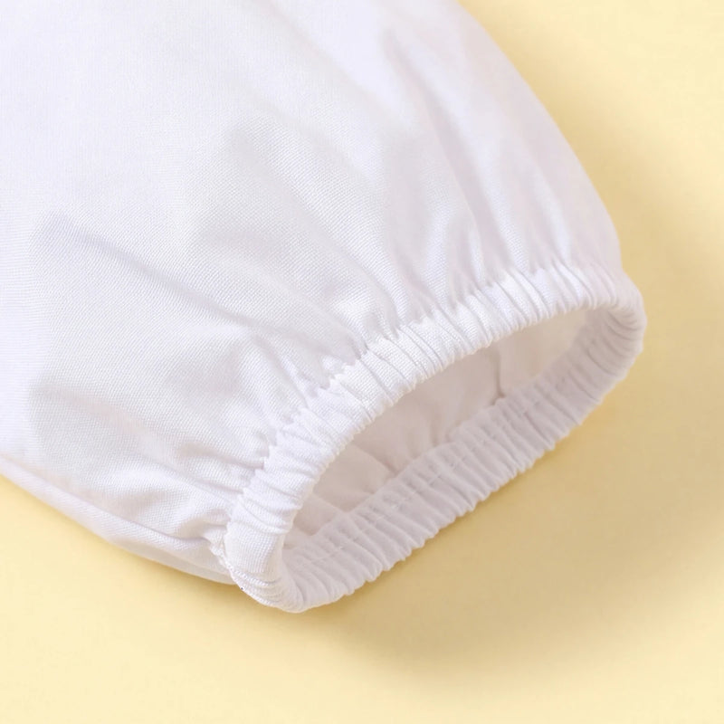 Girls White Long Sleeve Top Tops