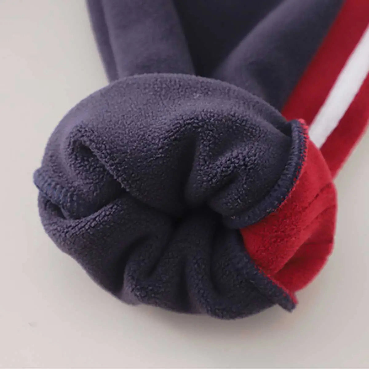 Boys Navy Blue Hooded Zipper Jacket With Puffer Vest & Jogger Sets Sets