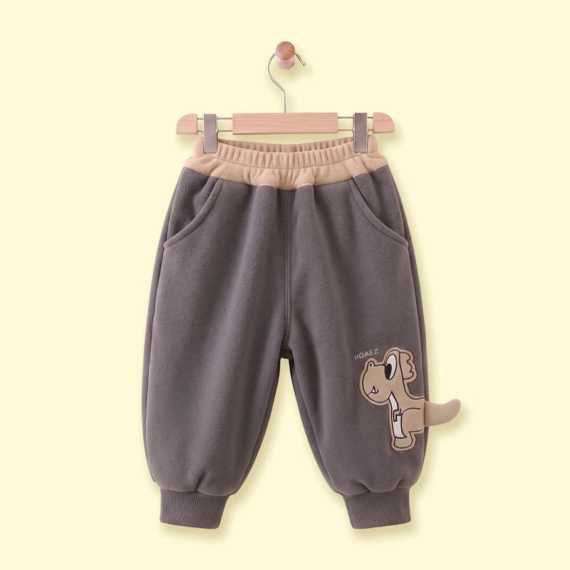 Boys Grey Dinosaur Applique Jogger Joggers Grey 1-2 Y
