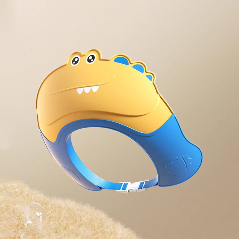 Baby Yellow Dinosaur Shower Cap with Water Guard Trending Accessories