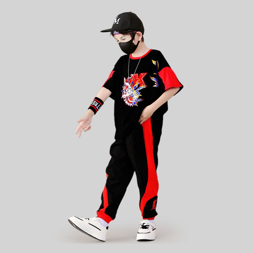 Boys Short Sleeve Graphic T-Shirt With Pants