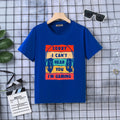 Boys Blue Headphone Graphic Short Sleeves T-Shirt Tshirts Blue 5-6 Y