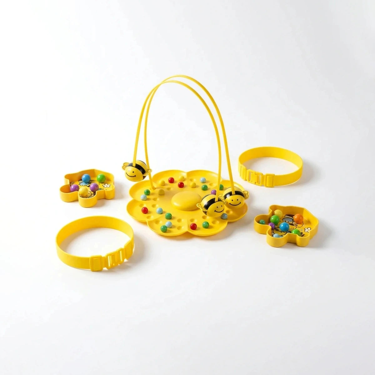 Kids Yellow Magnetic Bee & Ball Picking Board Game Trending Accessories Yellow Onesize
