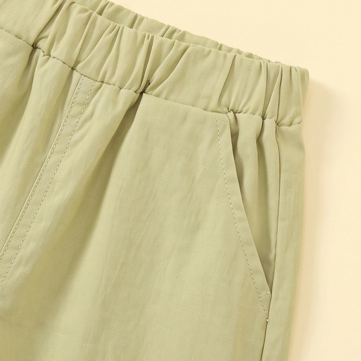 Girls Light Green Sleeveless Top With Pants Sets 2 pc. Sets