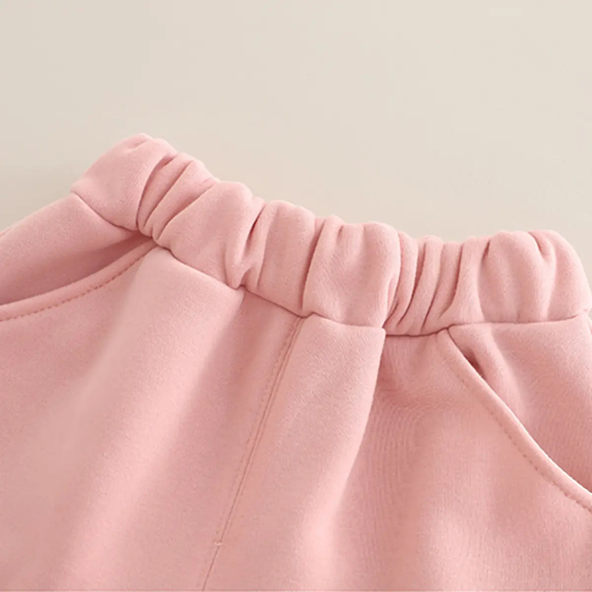 Girls Pink Embroidered Regular Sweatshirt With Sleeveless Jackets, Pants & Bag Sets 4 pc. Sets
