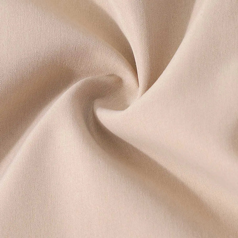 Girls Beige Solid Long Sleeves Shirt Dress Casual Dresses