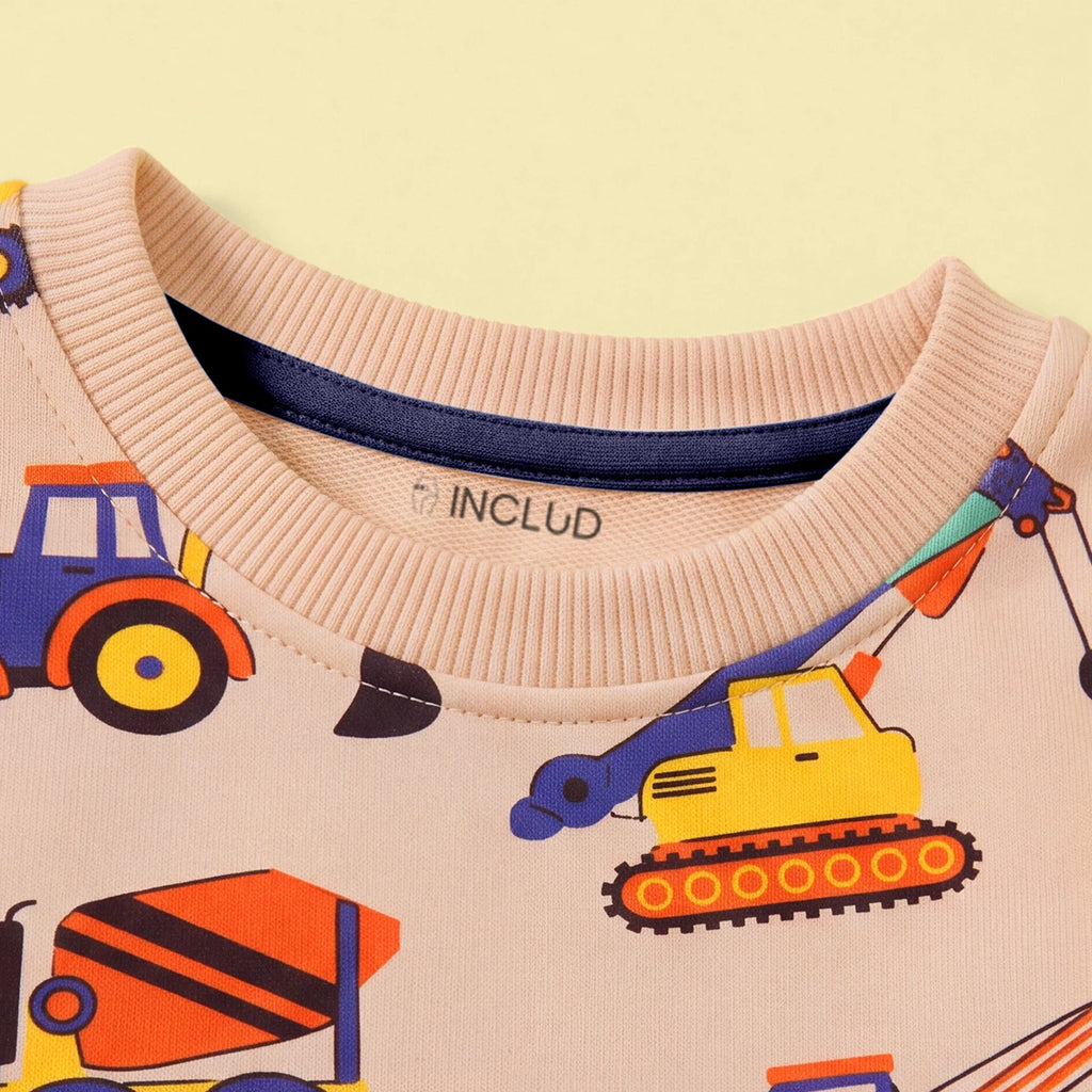 Boys Apricot Graphic Long Sleeve Sweatshirt Sweatshirts & Hoodies