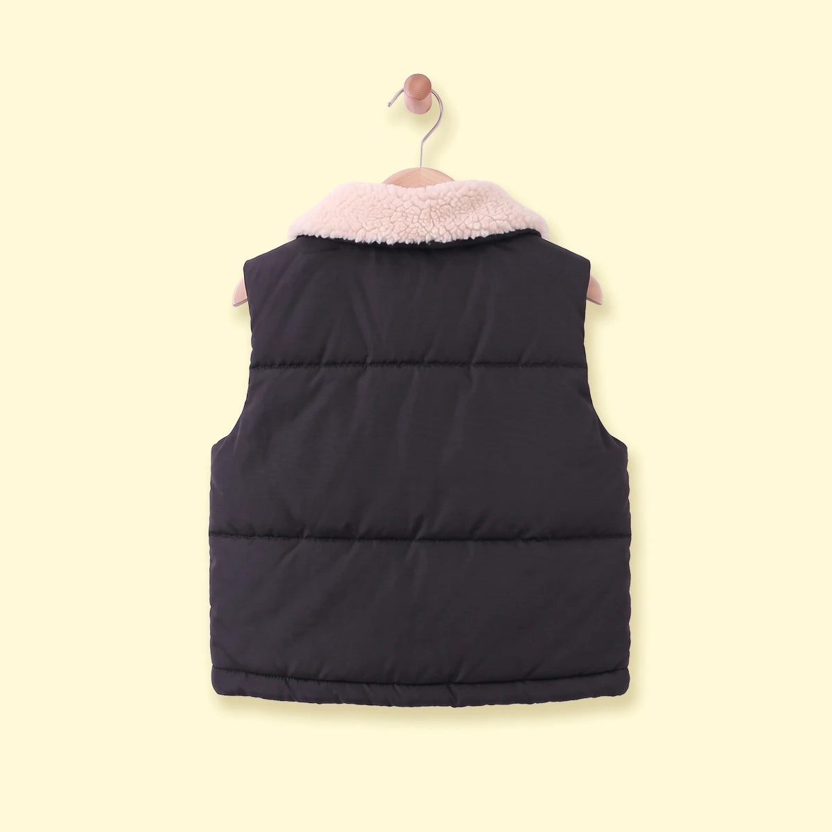 Boys Black Sleeveless Puffer Jacket Coats & Jackets