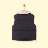 Boys Black Sleeveless Puffer Jacket Coats & Jackets