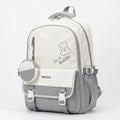 Kids Grey Rabbit Multi-Pocket School Backpack Trending Accessories Grey Onesize