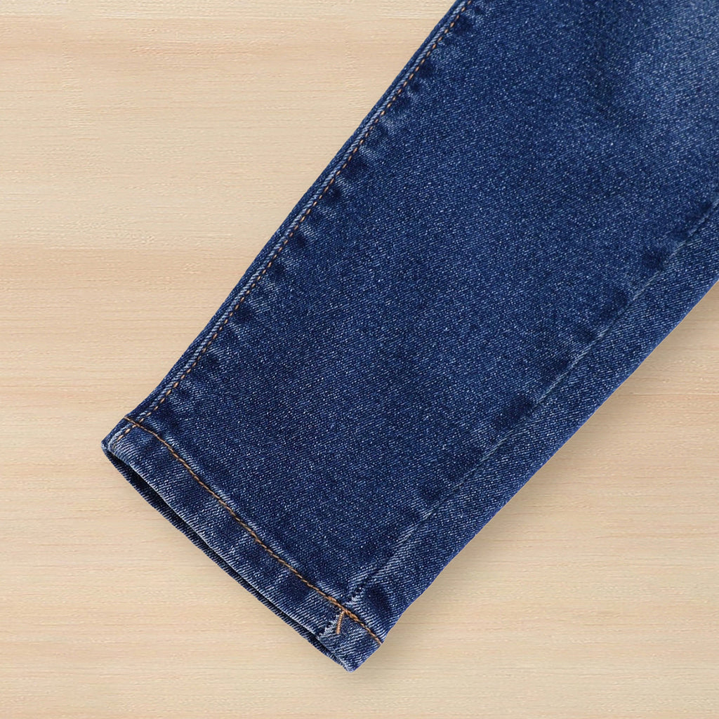 Boys Blue Distress Slim Fit Denim Trousers Pants