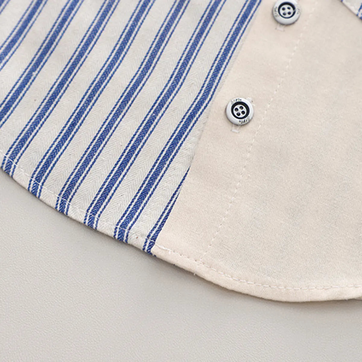 Boys Blue Striped Long Sleeve Shirt With T-shirt & Denims Pants Set Sets