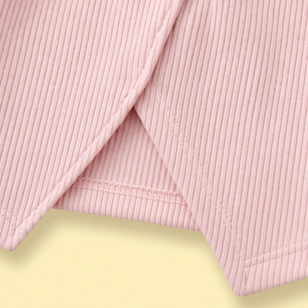 Girls Pink Knitted Top & Pants Co-ord Sets Sets