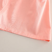 Girls Flutter Sleeves Textured Peplum Top With Pink Shorts Set 2 pc. Sets