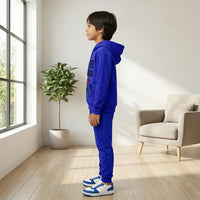 Boys Royal Blue Monster Truck Graphics Hoodies Sweatshirt With Joggers Sets 2 pc. Sets