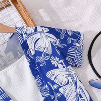 Girls Tropical Print Shirt With Camisole Top & Shorts Set 3 pc. Sets   