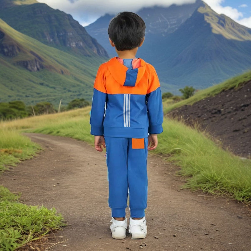 Boys Hooded Sweat Shirt with Track Pant Set Sweatshirts & Hoodies