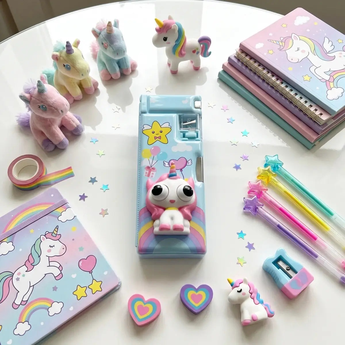 Kids Unicorn Pencil Pouch Organizer with Zipper Trending Accessories