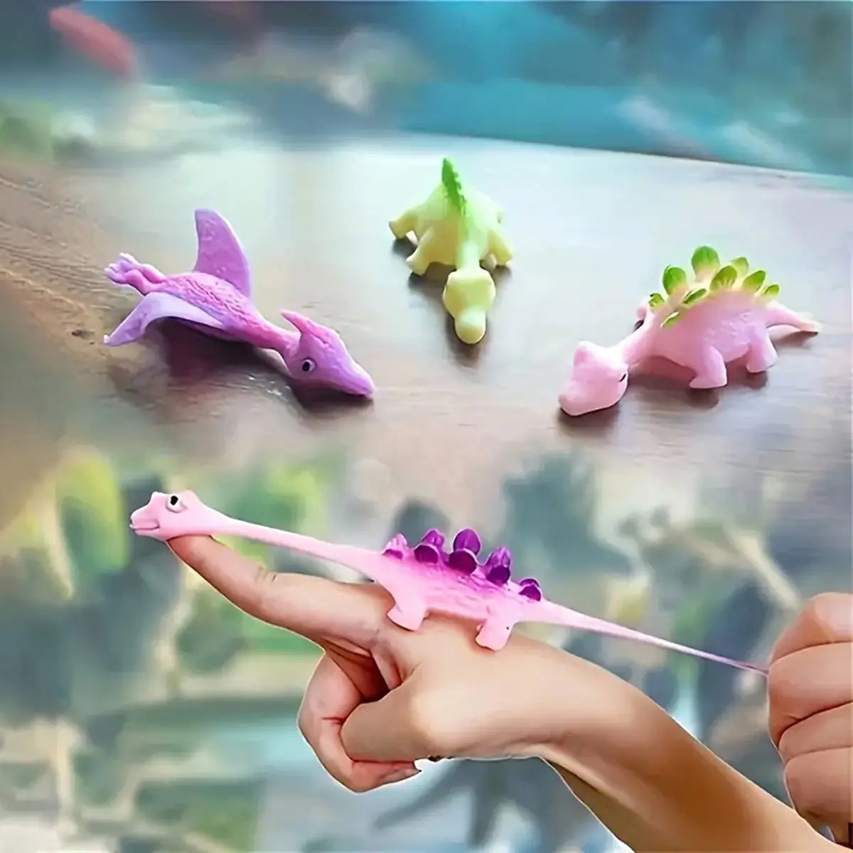 Kids Slingshot Dinosaur Finger Toys - Pack of 5 Trending Accessories