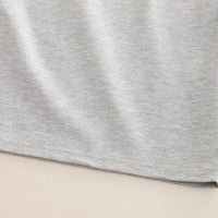 Boys Grey Solid Short Sleeves Contrast Piping T-Shirt With Shorts Set 2 pc. Sets
