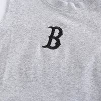 Boys Grey Typographic Printed Short Sleeves T-Shirt With Shorts Set 2 pc. Sets