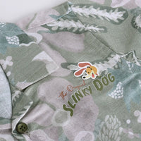 Boys Light Green Tropical Print Short Sleeve Shirt With Elasticated Shorts Sets Sets
