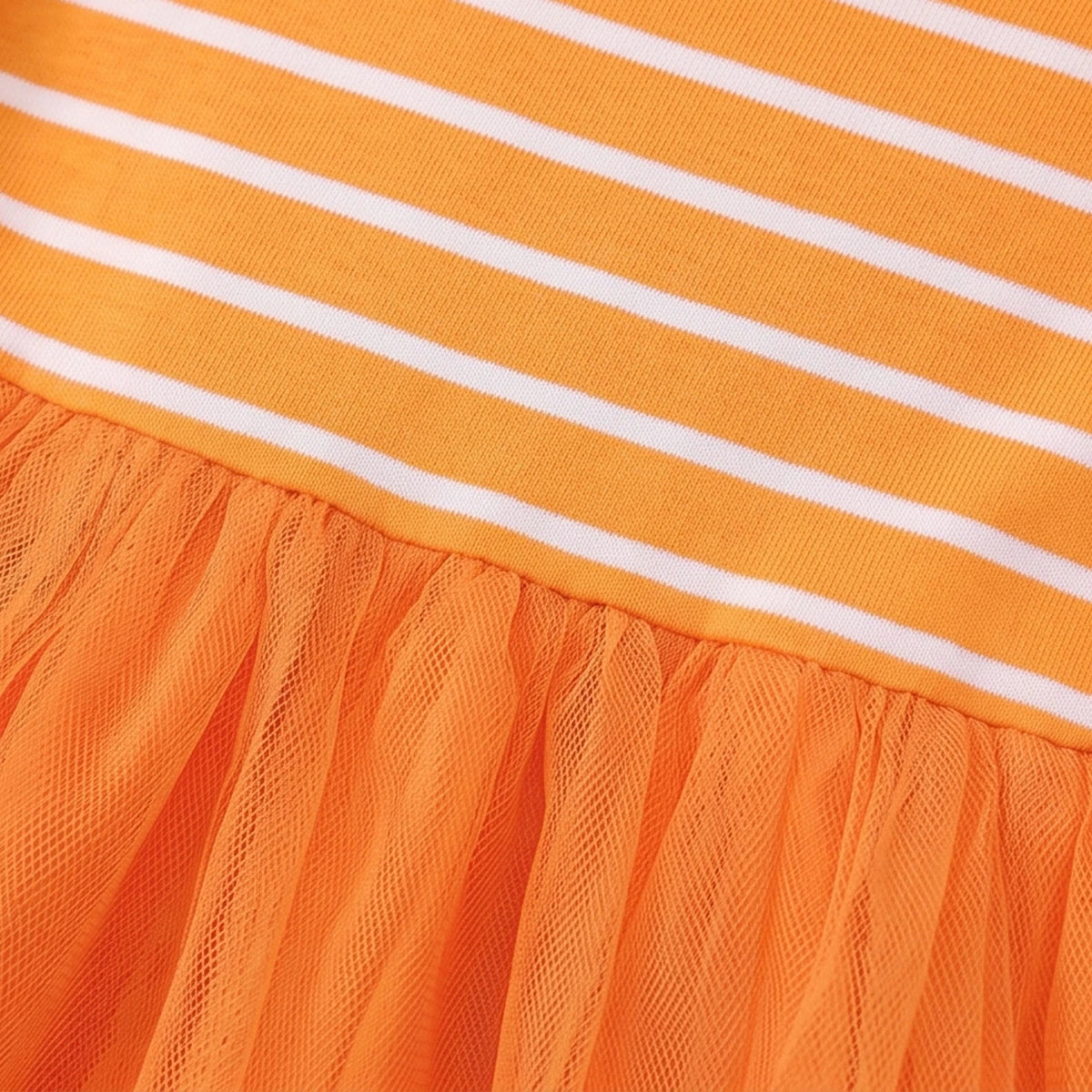 Girls Orange My First Halloween Print Fit & Flare Dress Casual Dresses