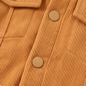 Boys Khaki Textured Long Sleeve Jacket Coats & Jackets