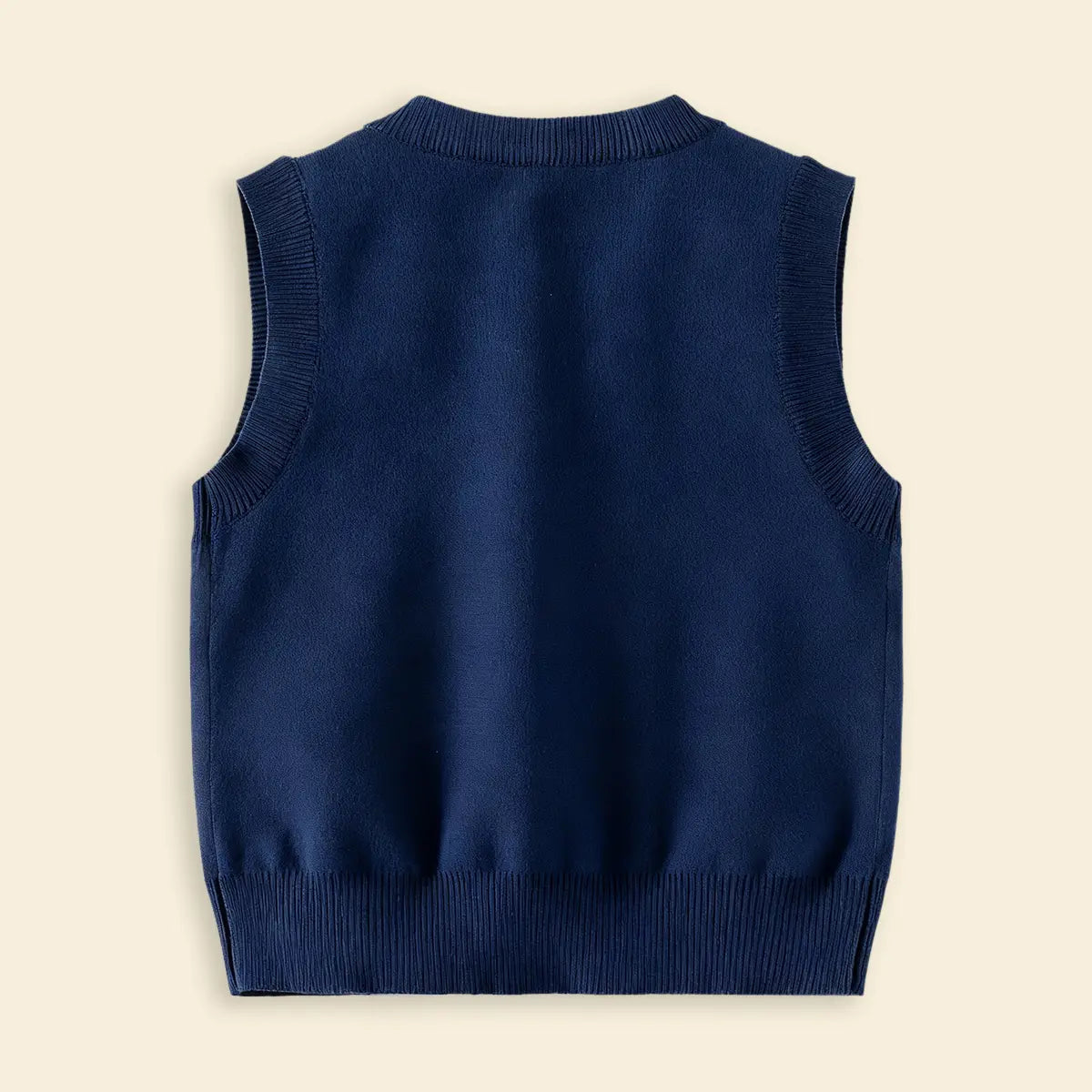 Boys Navy Blue Applique Sweater Vest Sweaters & Cardigans
