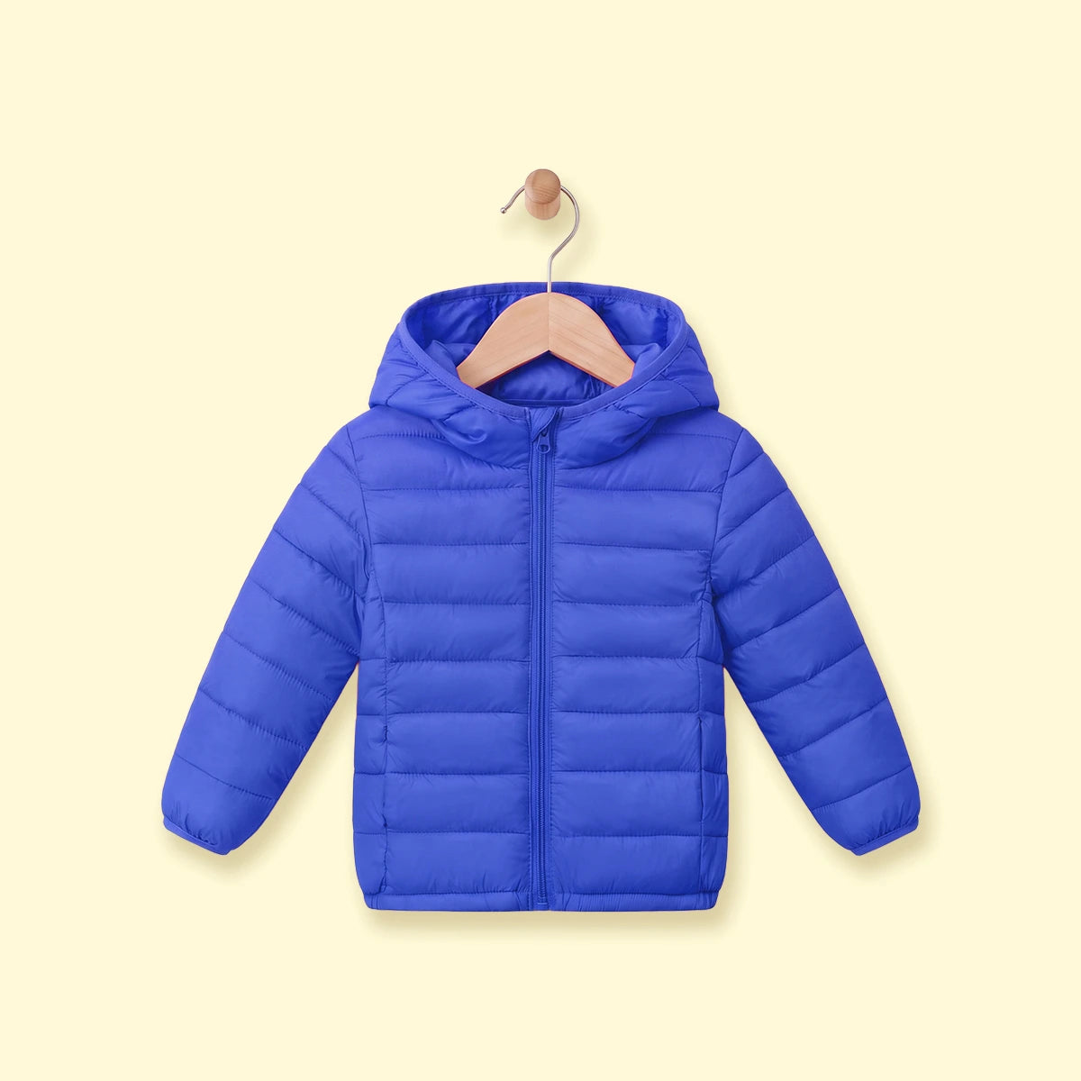 Boys Royal Blue Hooded Quilted Puffer Jacket Coats & Jackets Royal Blue 3-4 Y