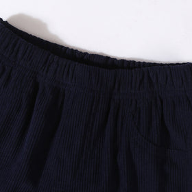 Girls Navy Blue Stripes Top With Pants Sets 2 pc. Sets