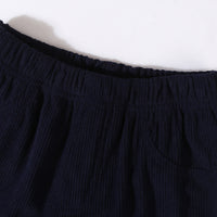 Girls Navy Blue Stripes Top With Pants Sets 2 pc. Sets