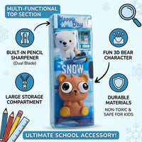 Pop Eye Bunny Cartoon Pencil Holder Box for School Kids Trending Accessories