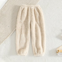 Girls Apricot Polar Fleece Hooded Jacket With Jogger Co-ord Sets Sets