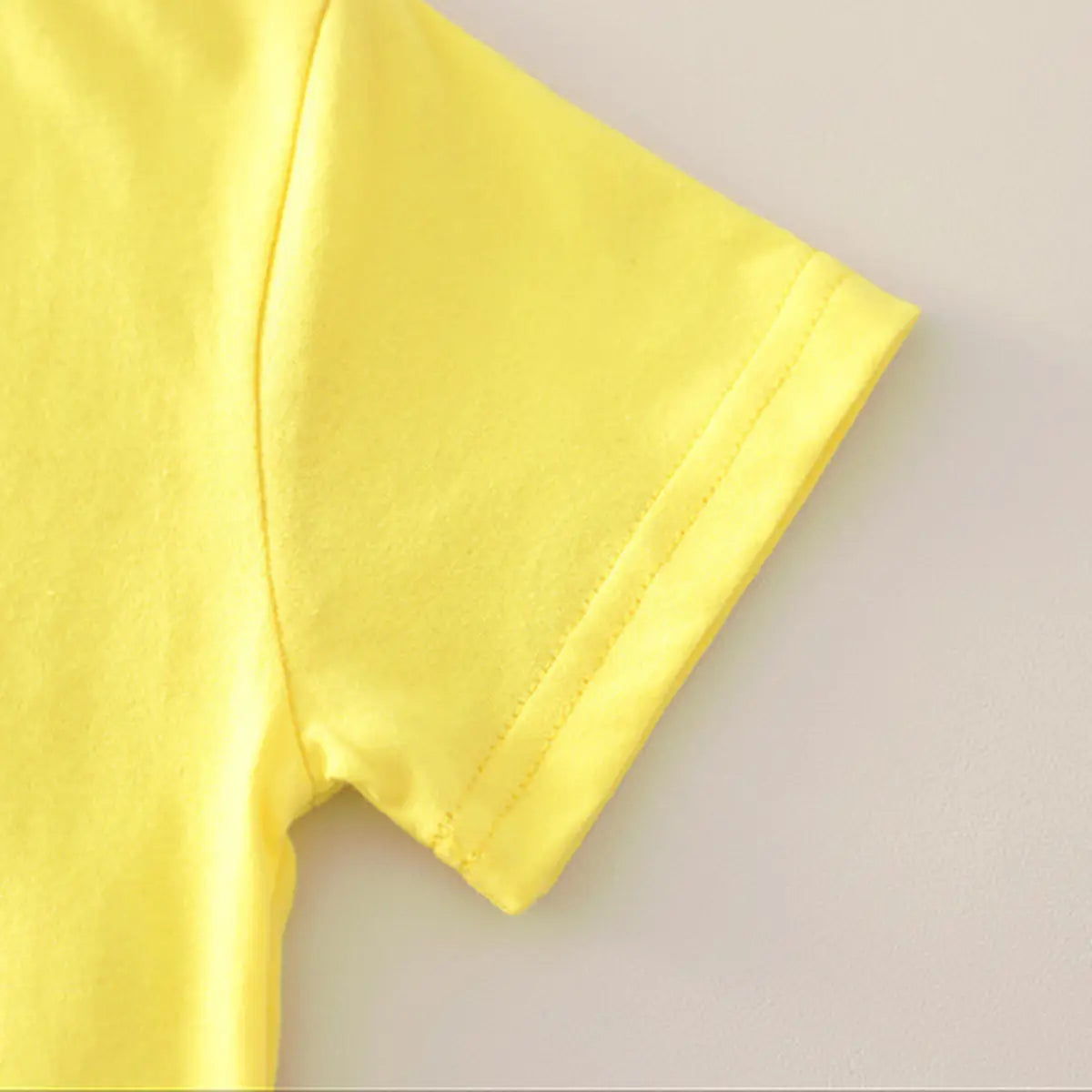 Boys Yellow Dinosaur Graphic Short Sleeve T-Shirt With Elasticated Shorts Sets 2 pc. Sets