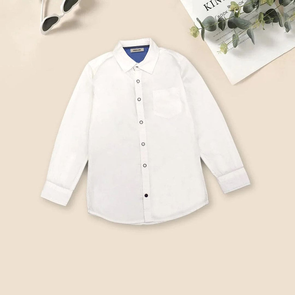 Boys Solid Casual Shirt