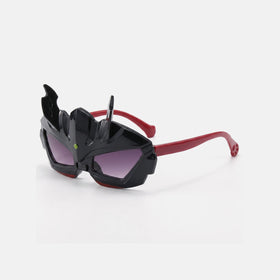 Boys Black Superhero Mask Sunglasses Sunglasses Black Onesize