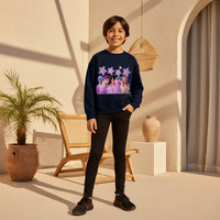 Boys Navy Blue K-Pop Star Graphics Crew Neck Sweatshirt Sweatshirts & Hoodies Navy Blue 1-2 Y