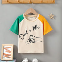 Boys Multicolor Typographic Print Raglan Sleeves T-Shirt Tshirts Multicolor 3-4 Y