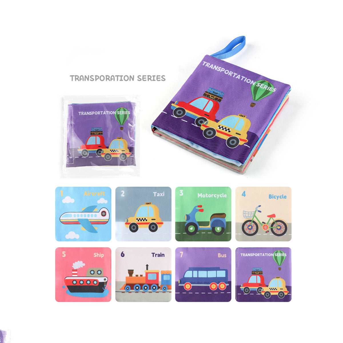 Kids Soft Cloth Books - Set of 8 Trending Accessories
