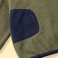 Boys Green Textured Sweatshirt With Denim Pants Sets Sets