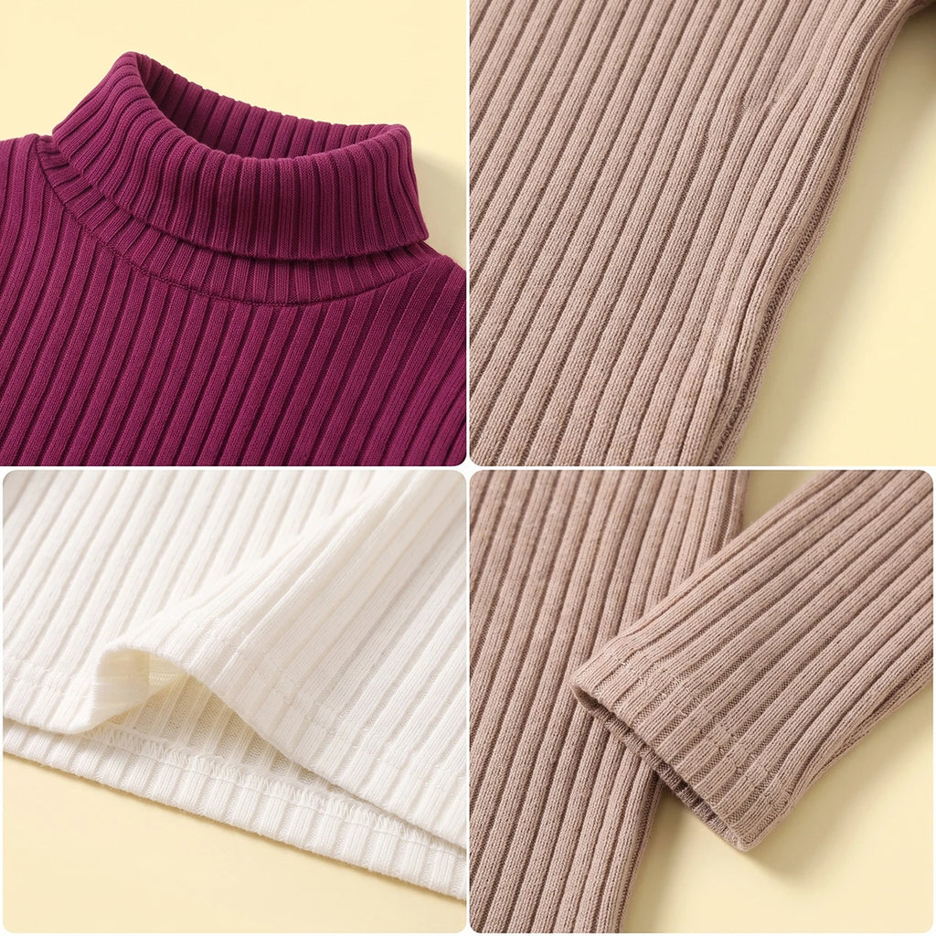 Girls Multicolour Textured Long Sleeve T-Shirt Pack Of 3 Tshirts