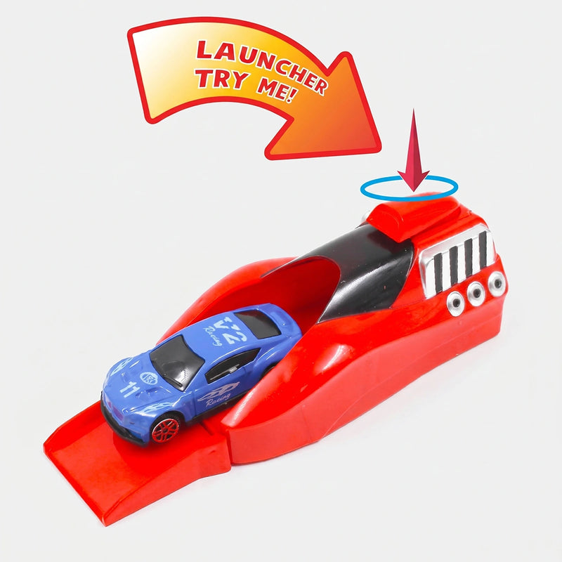 Rapid Racer Launcher- 4 Car Stunt Set Trending Accessories