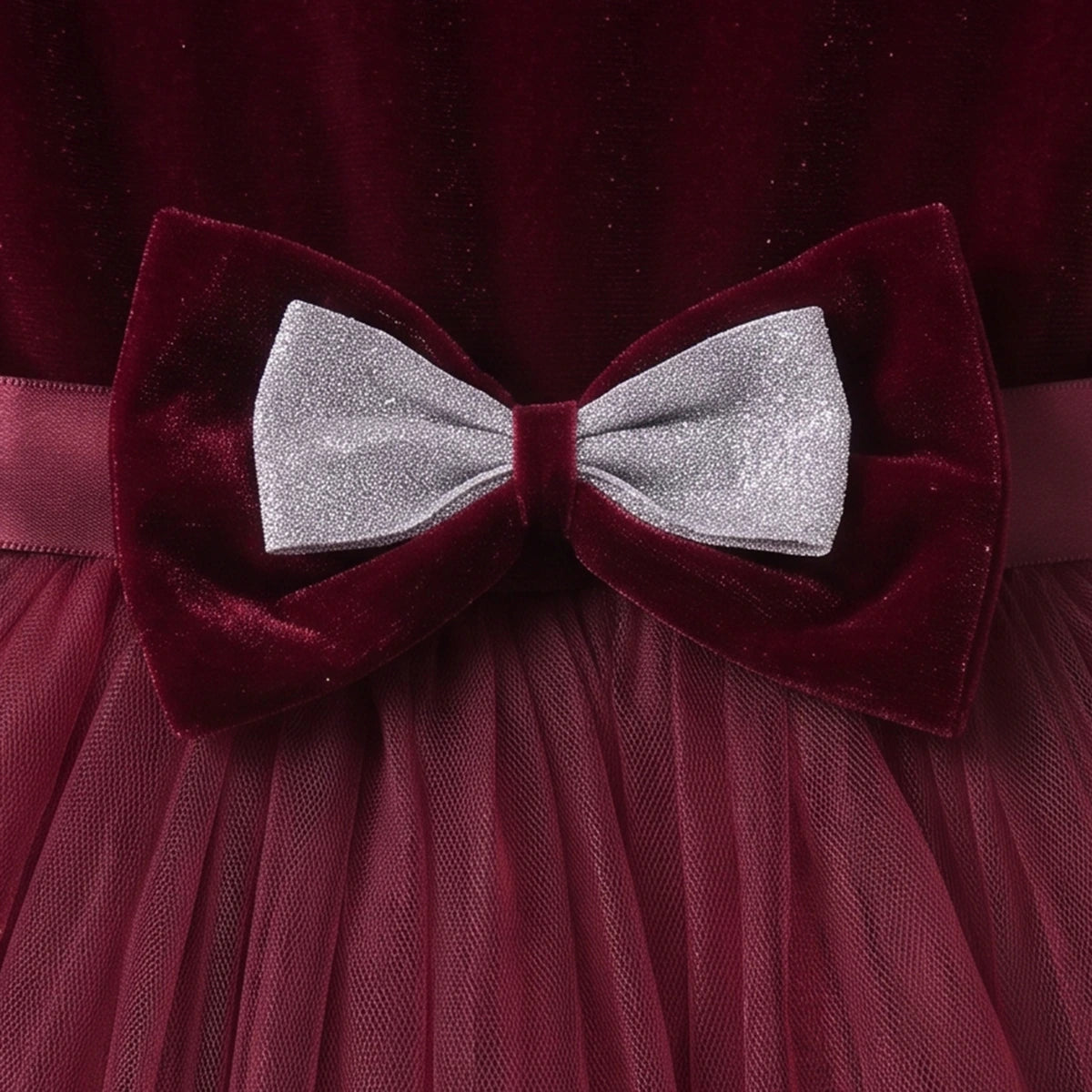 Girls Burgundy High-Low Party Dress Party Dresses