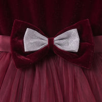 Girls Burgundy High-Low Party Dress Party Dresses