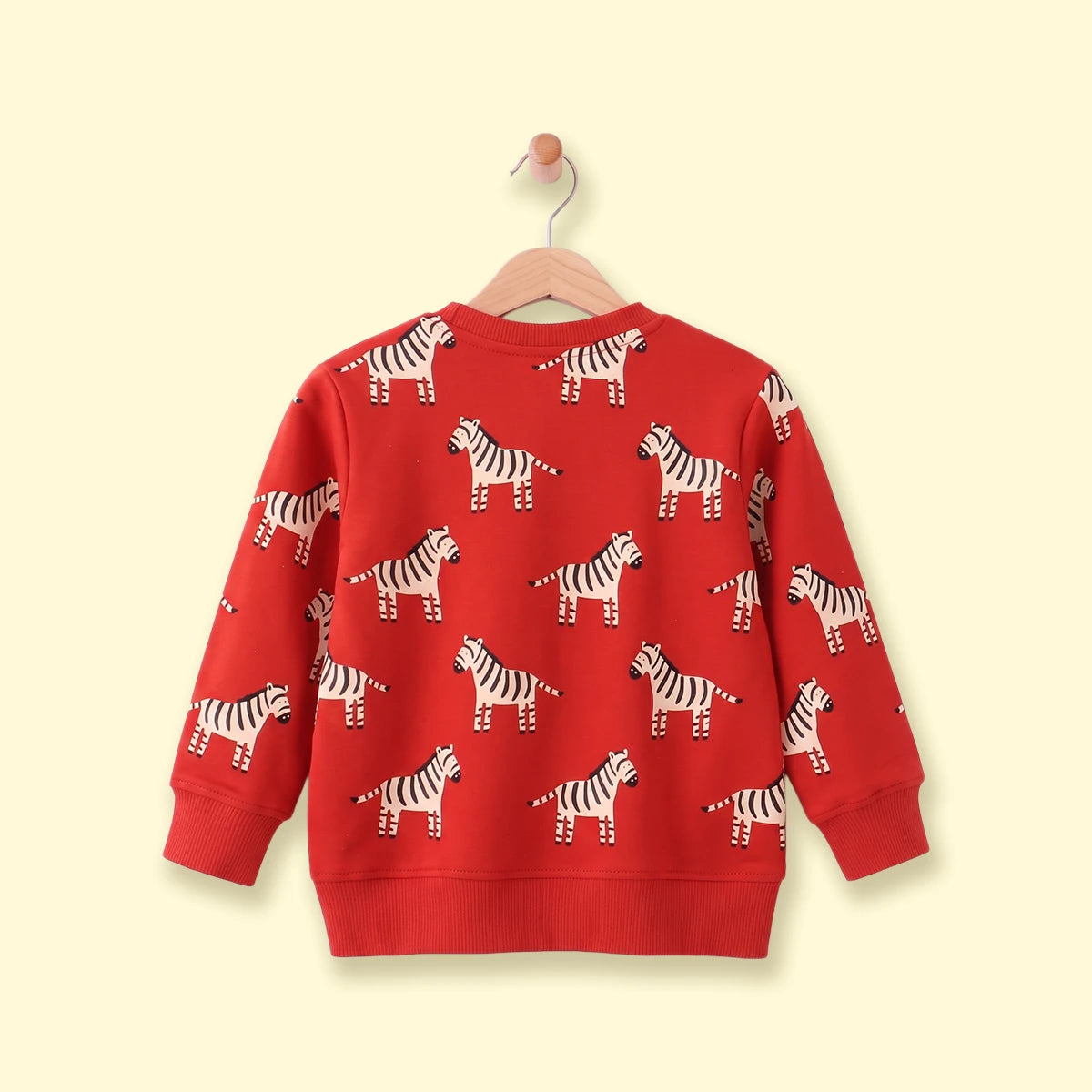 Boys Red Long Sleeve Animal Print Sweatshirt Sweatshirts & Hoodies