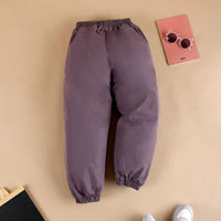 Boys Dark Grey Solid Jogger Trackpants & Joggers