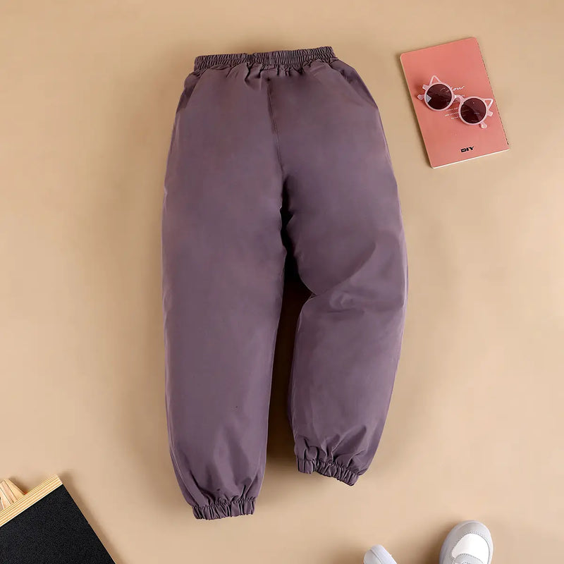 Boys Dark Grey Solid Jogger Trackpants & Joggers