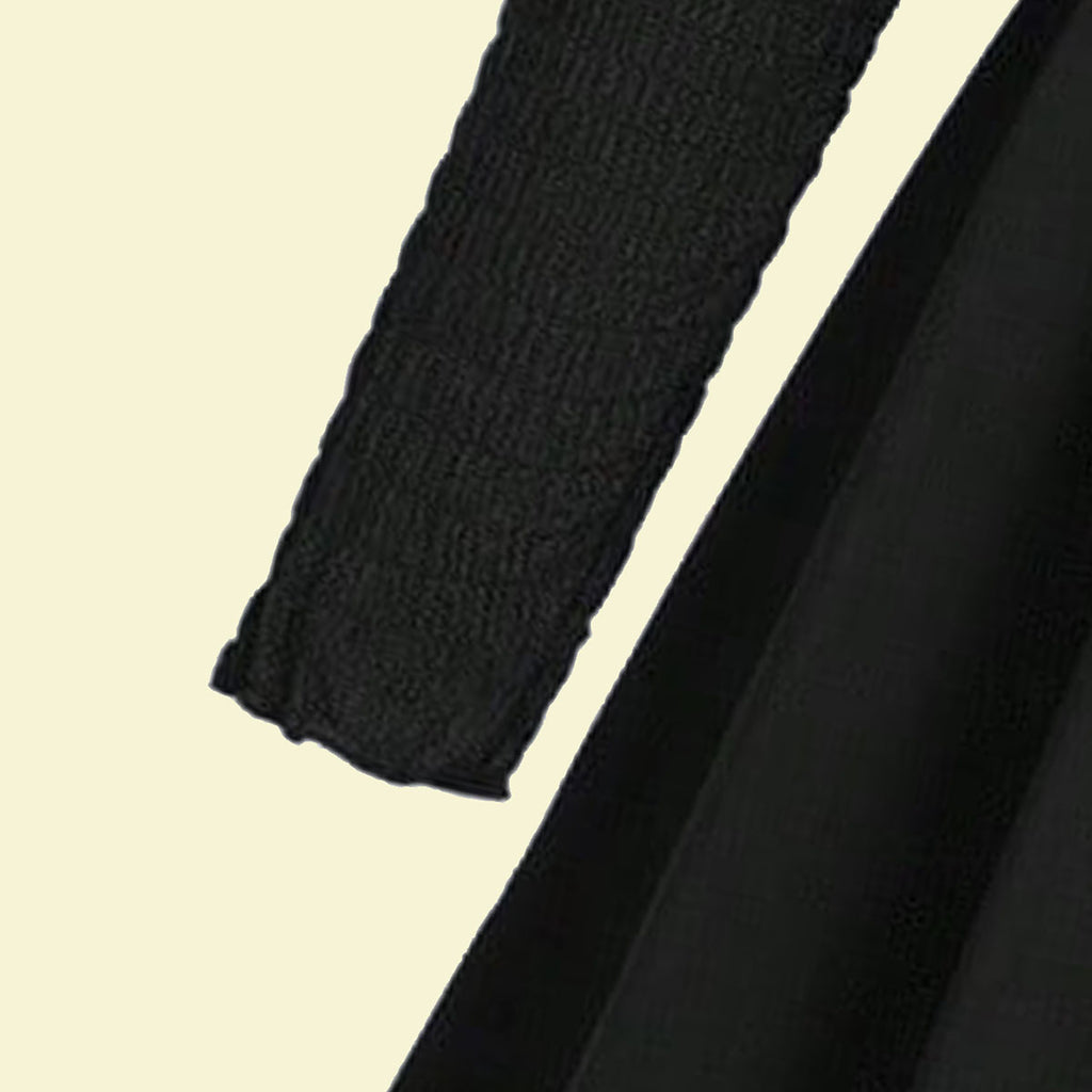 Girls Black Textured Maxi Dress Casual Dresses