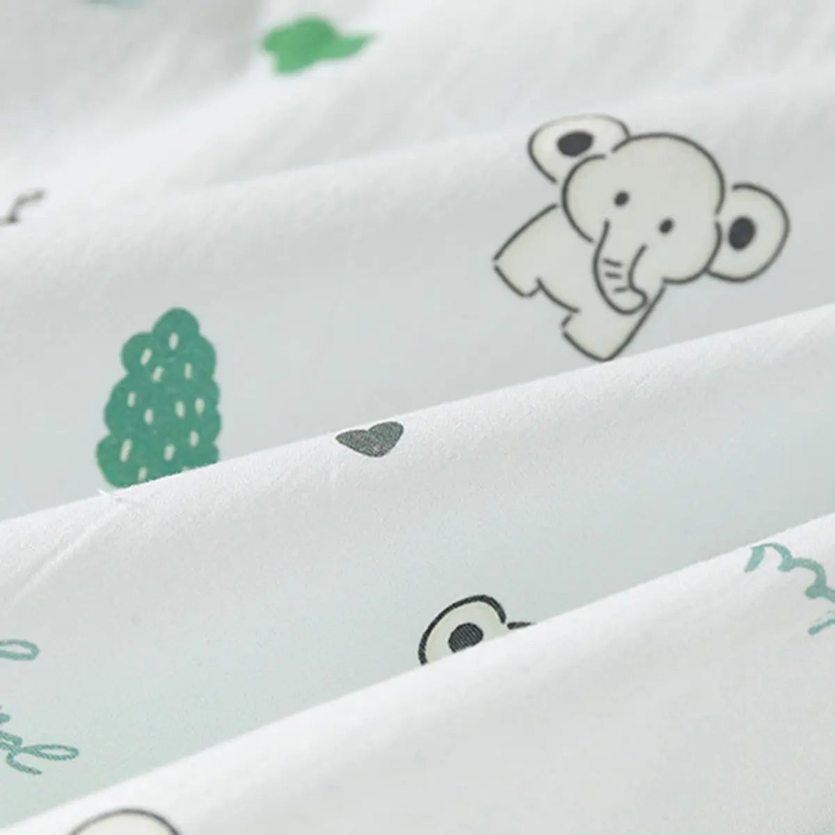 Boys White Animals Cartoon Printed Short Sleeves Shirt Shirts